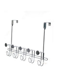Showerdrape Silver Moretti over door storage hooks 29cm, UK version