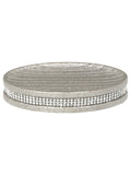 Showerdrape Silver Pzazz Diamante Soap Dish (British brand)