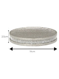 Showerdrape Silver Pzazz Diamante Soap Dish (British brand)