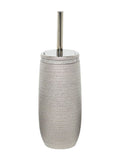 Showerdrape Silver Pzazz diamante toilet brush holder - British product