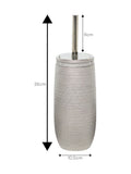 Showerdrape Silver Pzazz diamante toilet brush holder - British product