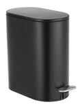 Showerdrape Fortuna Black bathroom pedal bin 5L (British brand)