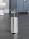 Showerdrape Silver Fortuna Toilet Brush and Holder (British brand)