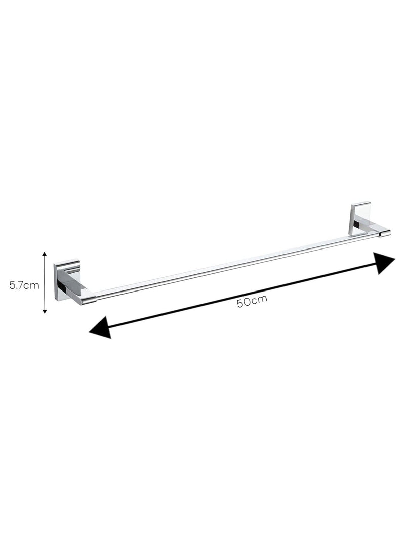 Showerdrape Silver Unity towel rail 50cm (British brand)