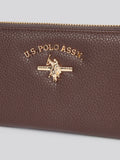 U.S. Polo Assn brown Stanford large zip around wallet - British product