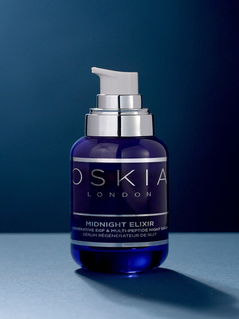 OSKIA Midnight Elixir EGF & Multipeptide Serum 50ml, imported from the UK
