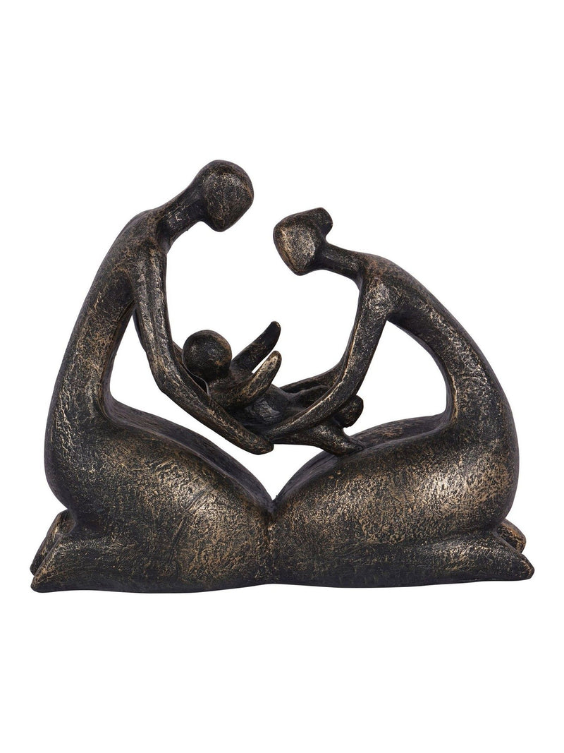 Libra Interiors Bronze Caring Family Sculpture