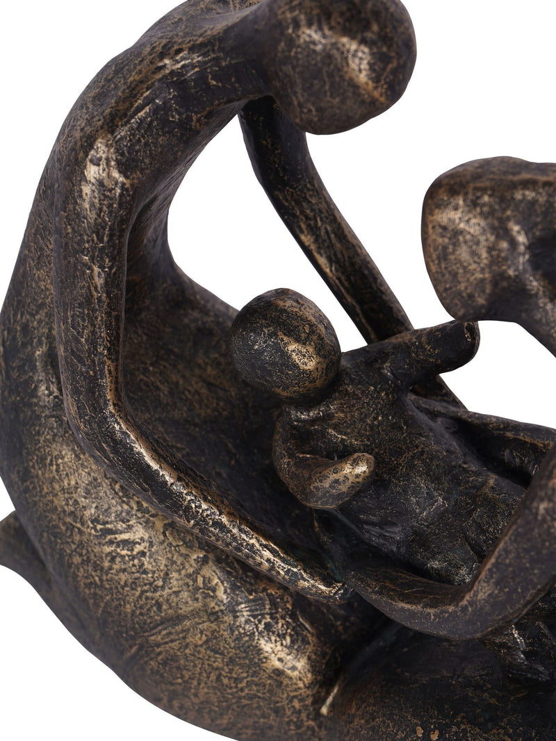 Libra Interiors Bronze Caring Family Sculpture