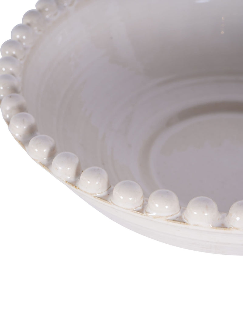 Libra Interiors cream ceramic bowl 44.5cm, UK version