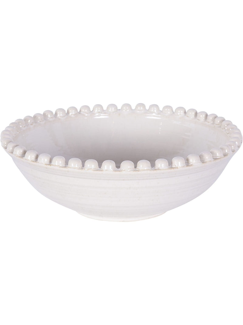Libra Interiors cream ceramic bowl 44.5cm, UK version