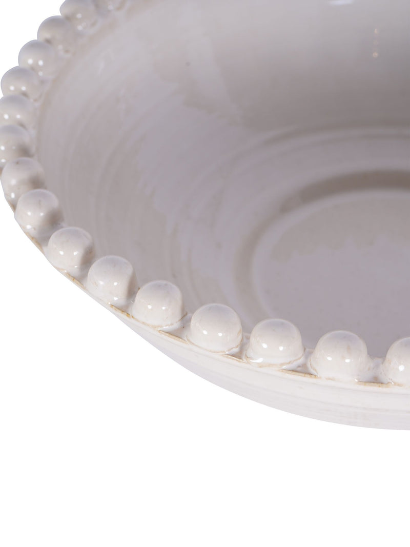 Libra Interiors cream ceramic bowl 44.5cm, UK version
