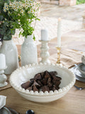 Libra Interiors cream ceramic bowl 44.5cm, UK version