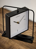 Hepworth Black Swivel Mantel Clock 21cm - British product