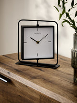 Next Hepworth Black Swivel Mantel Clock 21cm- Buy online at McGrocer