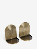 Gold display shelves set of 2 with Art Deco design (British brand)