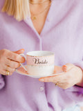 Yvonne Ellen Multi Bride Teacup and Saucer (British brand)