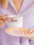Yvonne Ellen Multi Bride Teacup and Saucer (British brand)