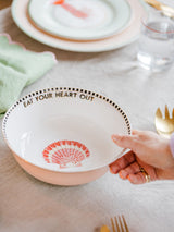 Next Yvonne Ellen Pink Shell Serving Bowl- Buy online at McGrocer