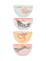 Next Yvonne Ellen Set of 4 Multi Animal Cereal Bowls- Buy online at McGrocer