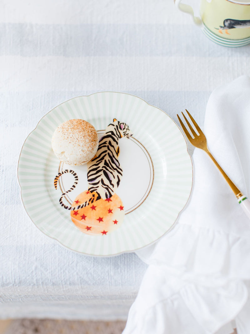 Yvonne Ellen multi animal print tea plates set of 4 (British brand)