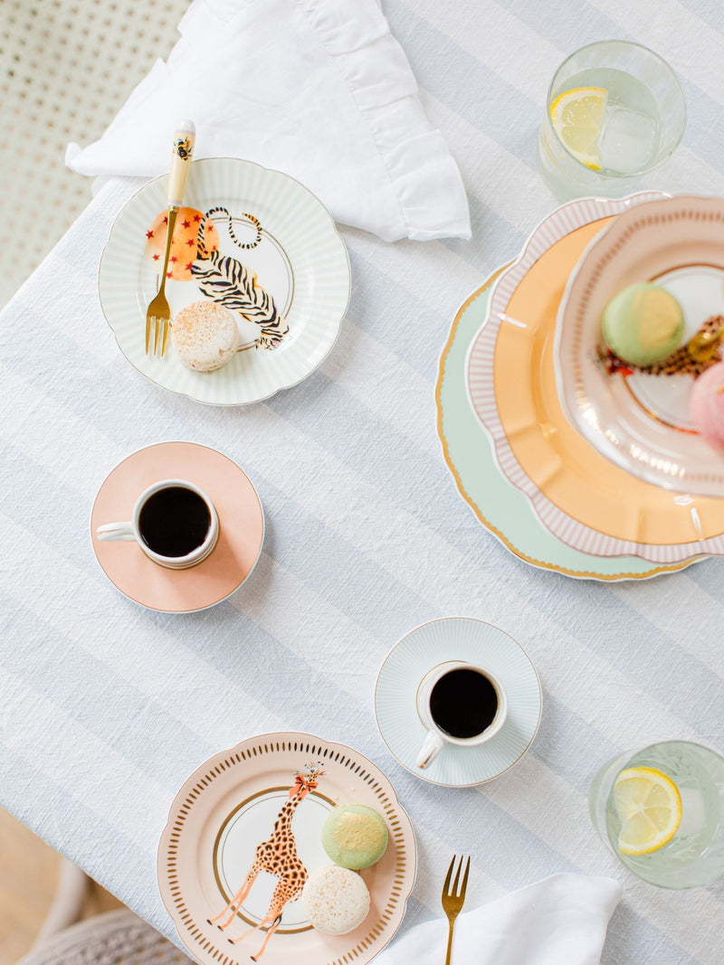 Yvonne Ellen multi animal print tea plates set of 4 (British brand)