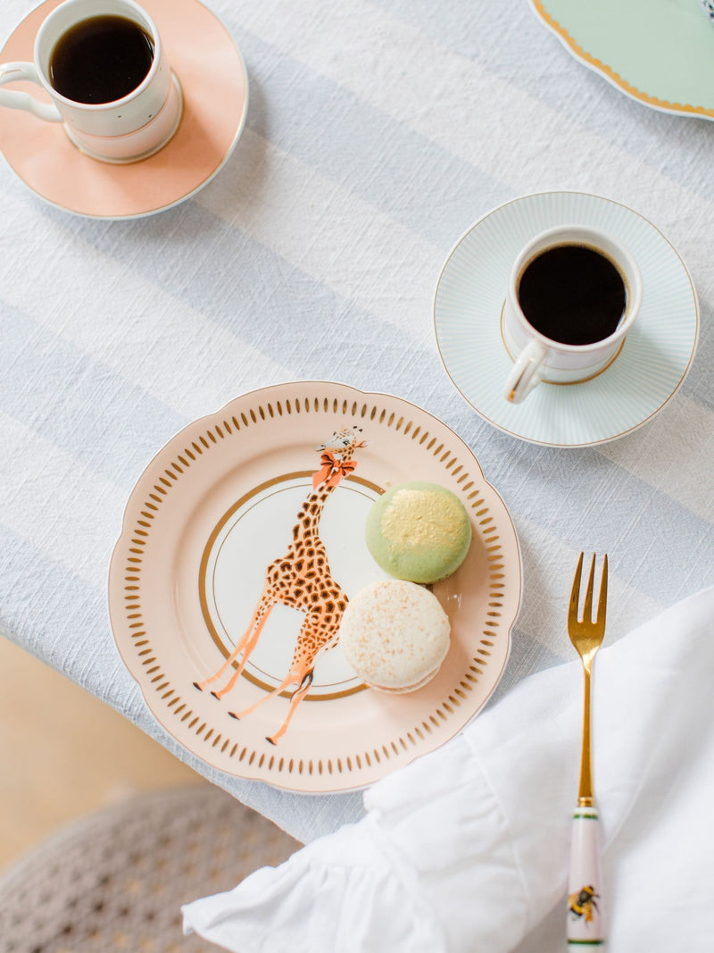 Yvonne Ellen multi animal print tea plates set of 4 (British brand)