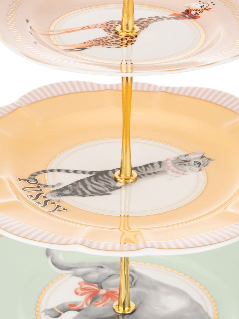 Yvonne Ellen Multi Animal 3 Tier Cake Stand (British brand)