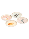 Yvonne Ellen set of 4 multi-design ceramic coasters (British brand)