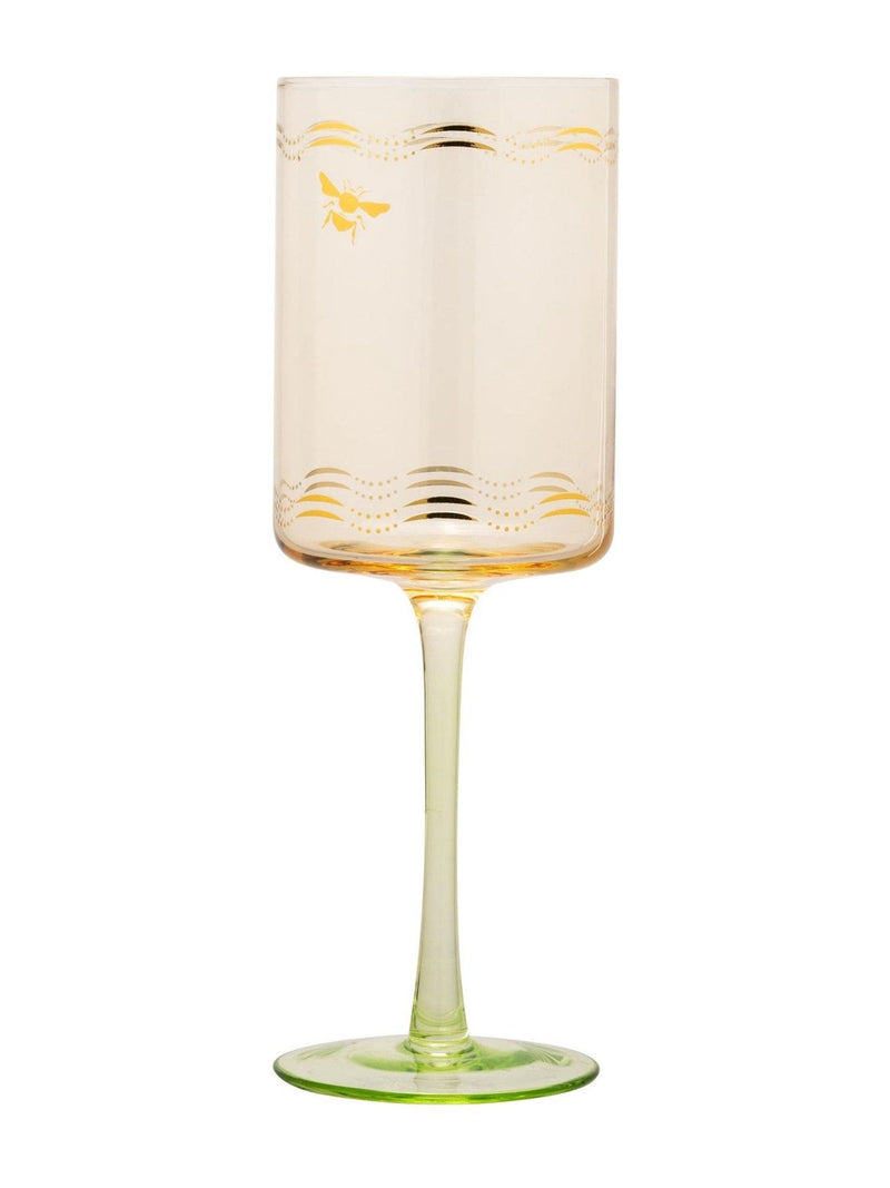 Yvonne Ellen multi bee wine glasses set of 2 (British brand)