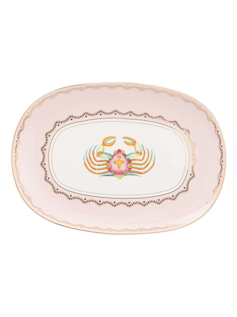 Yvonne Ellen Multi Crab stoneware platter 24cm x 34cm (British brand)