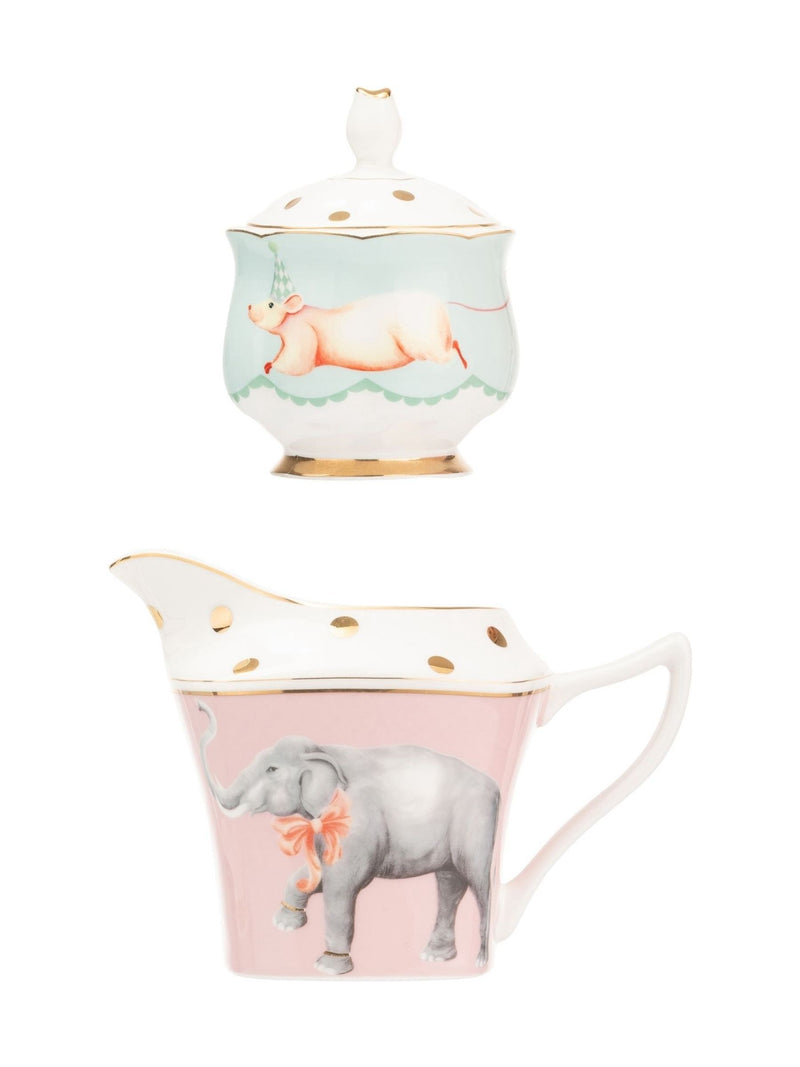 Yvonne Ellen Elephant Mouse milk jug and sugar pot set (British brand)