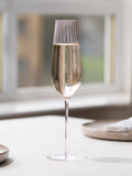 Nude Set of 2 Dusty Rose Round Up Sparkling Wine Glasses