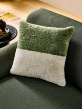 Next MADE.COM Green Lori Tufted Berber Cushion 45cm- Buy online at McGrocer