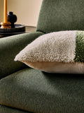MADE.COM Green Lori tufted berber cushion, imported from the UK