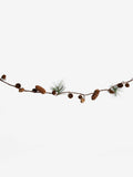 Lit pinecone Christmas garland 150cm - British product