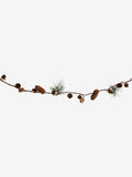 Lit pinecone Christmas garland 150cm - British product