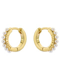 Ted Baker gold tone pearl persia huggie earrings (British brand)