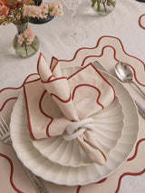 Next Sixty3 Styled Set of 4 Dusty Rose Fabric Napkins 40cm x 40cm- Buy online at McGrocer