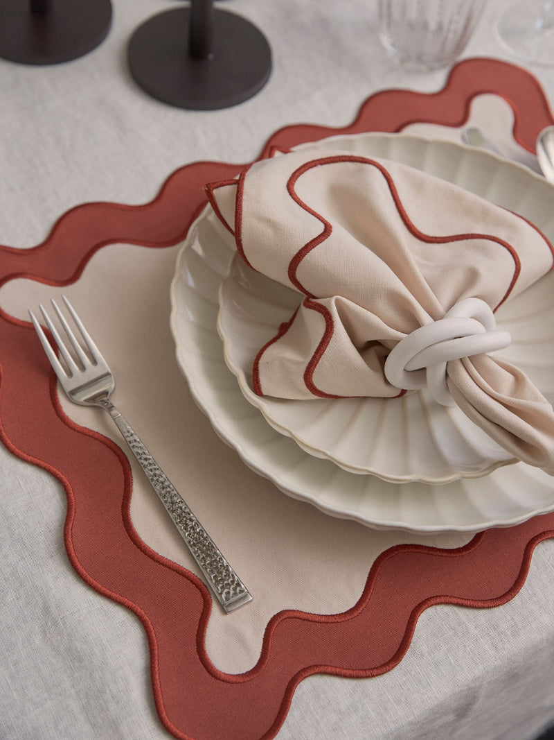Dusty rose napkins set of 4 40cm x 40cm (British brand)