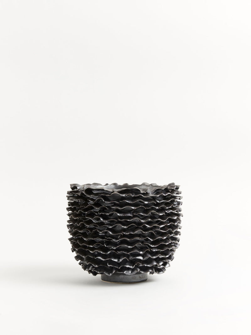Sixty3 bronze petal vase 18cm height (British brand)