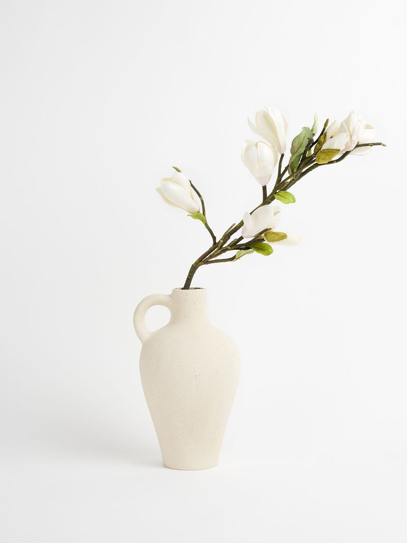 Sixty3 White Nova Ceramic Vase 25.5cm height (British brand)