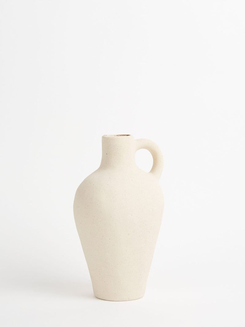 Sixty3 White Nova Ceramic Vase 25.5cm height (British brand)