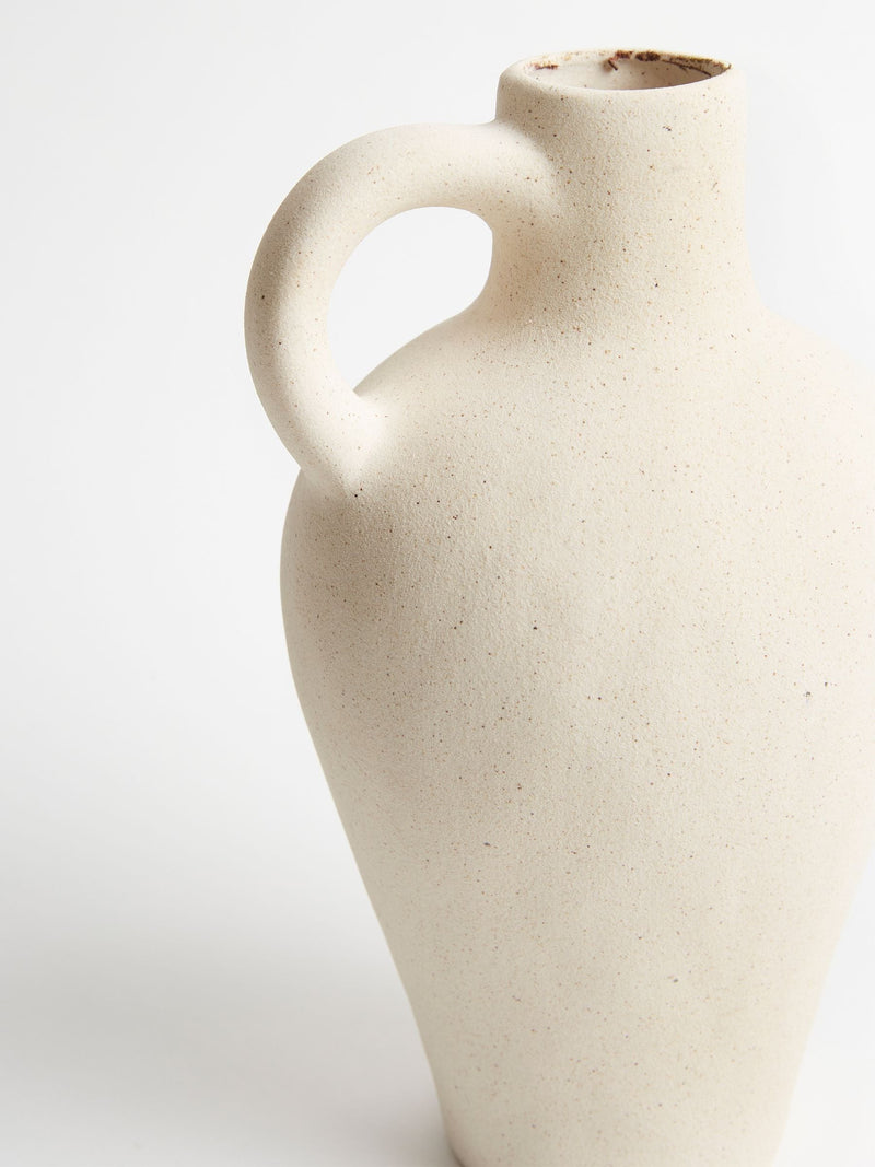 Sixty3 White Nova Ceramic Vase 25.5cm height (British brand)