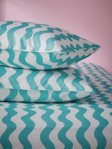 Next Eleanor Bowmer Aqua Wave 180 Thread Count Pillowcase Set of 2- Buy online at McGrocer