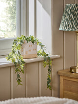 Next Green Artificial Trailing Plant in Ceramic House Shaped Pot - Indoor Decoration- Buy online at McGrocer