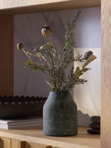 Next Artificial Dried Seed Pod Arrangement in Rustic Stone-Effect Vase - 45cm Height- Buy online at McGrocer