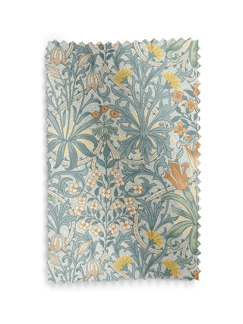 William Morris roller blind blue Woodland Weeds (British brand)