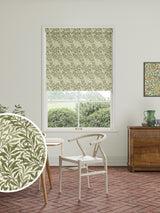Next William Morris At Home Willow Bough Moss Green Made to Measure Roller Blind- Buy online at McGrocer