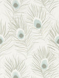 Harlequin Orlena wallpaper sample in Powder Blue Gilver, imported from the UK