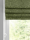 William Morris Moss Green Acorn Velvet Roman blind made to measure, UK version